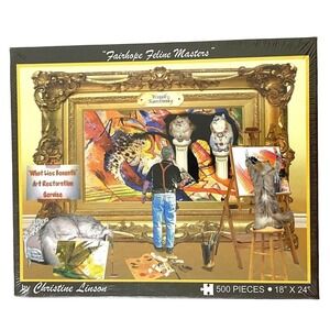 Christine Linson Fairhope Feline Masters‎ 500 Piece Jigsaw Puzzle